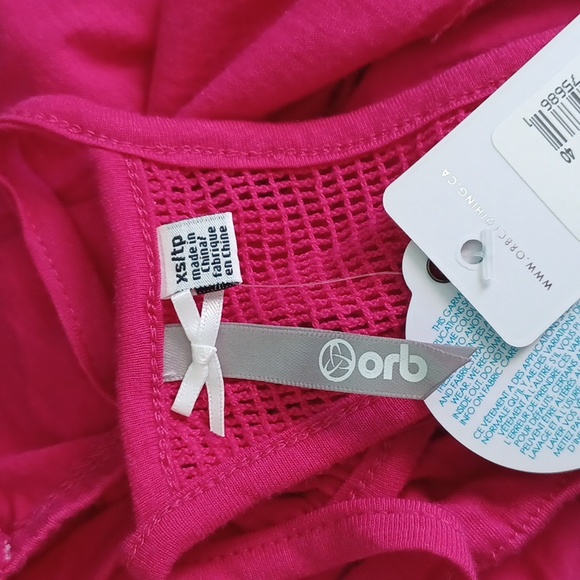 New! Orb Pink tank with detailing (5303) - Picture 6 of 7